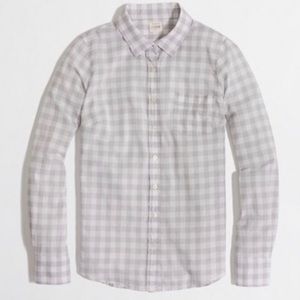 J.Crew The Perfect Shirt Classic In Gray a…